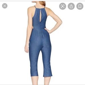 BCBGeneration | Navy Blue Cut-out Crop Jumpsuit